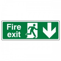 Fire exit Arrow down