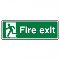 Fire exit running man left