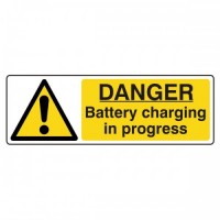Danger Battery charging in progress