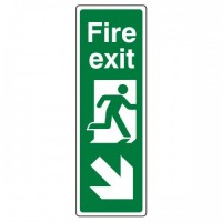 Fire exit Arrow down right