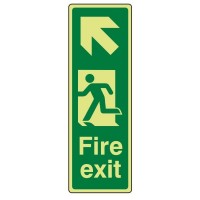 Fire exit Arrow up left