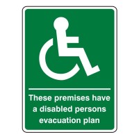 These premises have a disabled persons evacuation plan