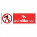 No admittance