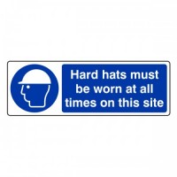 Safety helmets must be worn on this site