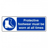 Protective footwear must be worn at all times