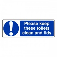 Please keep these toilets clean and tidy
