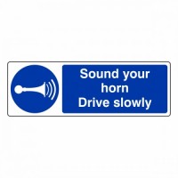 Sound your horn drive slowly