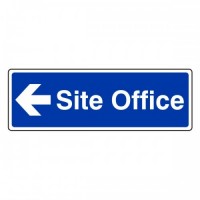 Site office (arrow left)