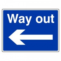Way out (arrow left)