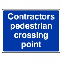 Contractors pedestrian crossing point